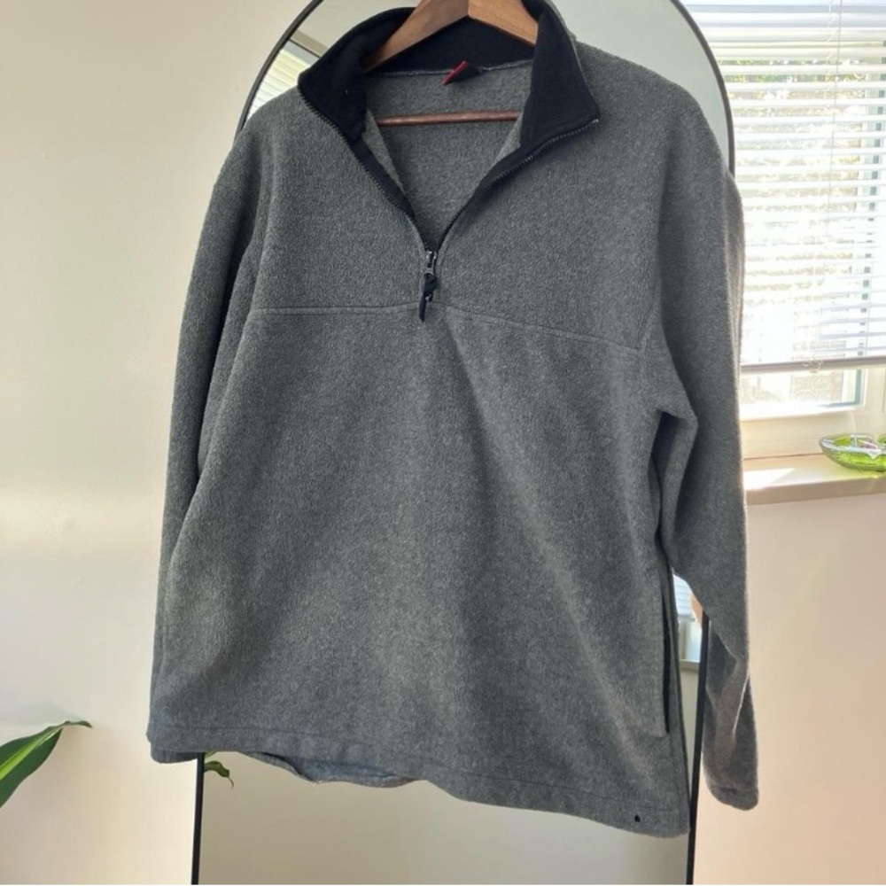 Prospirit Men's Charcoal Zip-Up Sweater